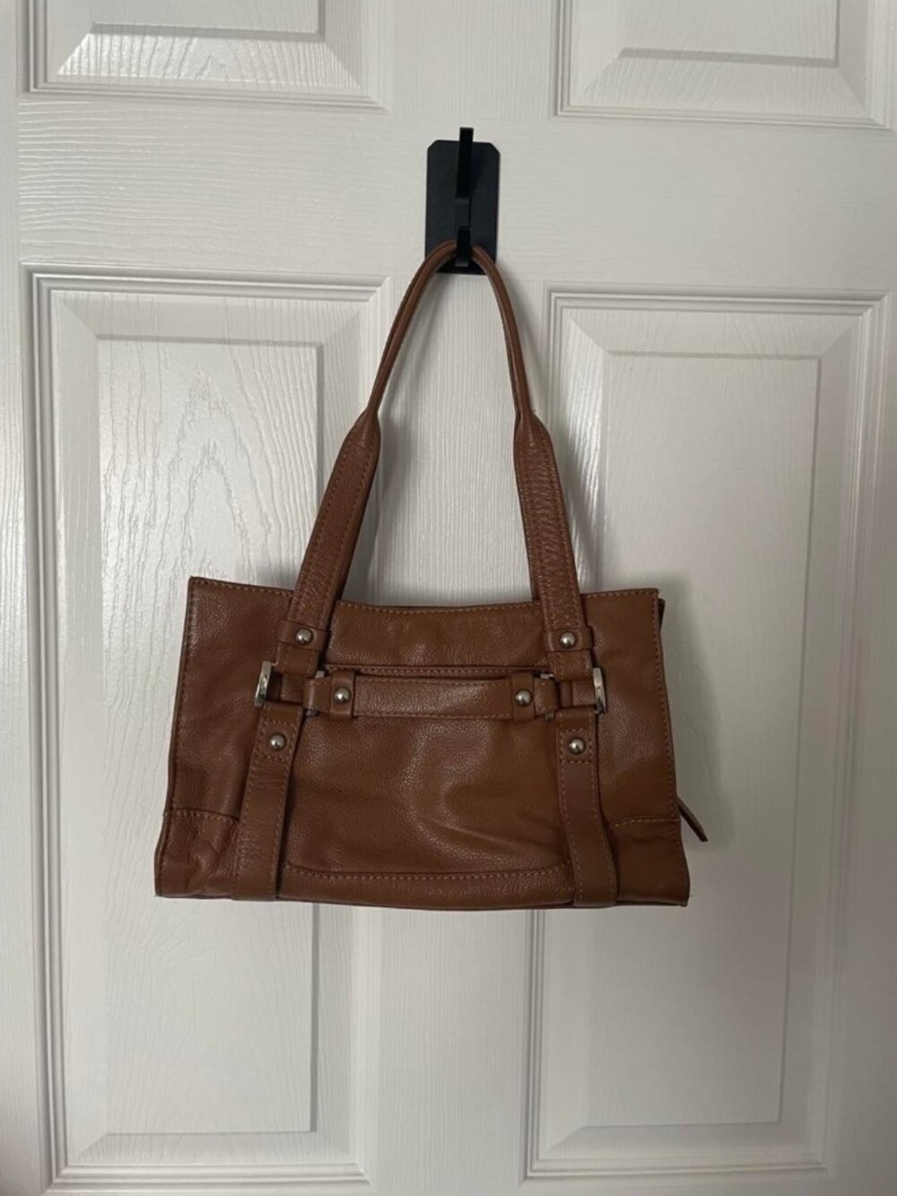 Light brown thrifted shoulder bag vintage Y2K 2000s!
